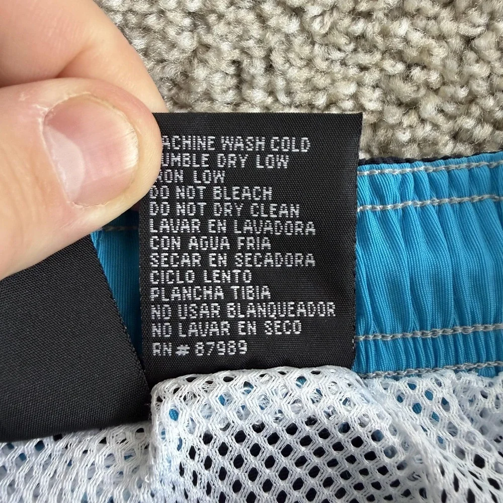 Op Swim Shorts Mens Small Blue Colorblock Mesh Lined Boardshorts Trunks Beach